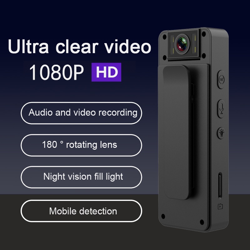 Máy Quay Hồng Ngoại DV mini HD 1080P Cảnh Sát Chống Ăn Mòn Hỗ Trợ Quay Ban Đêm