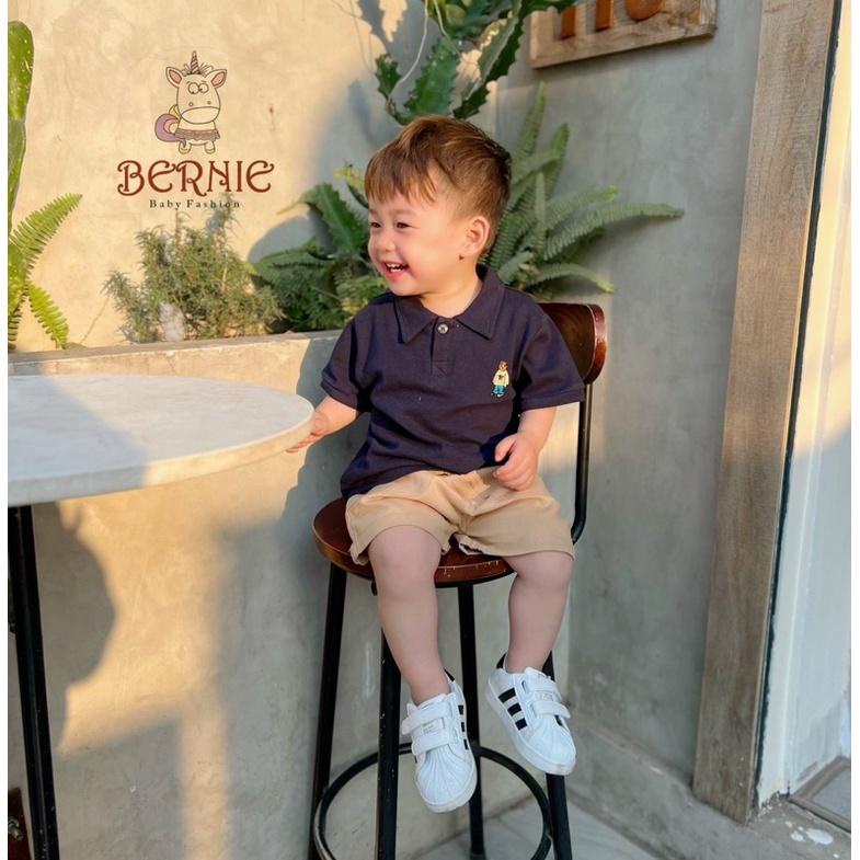 BỘ POLO THÊU HÌNH GẤU SIÊU HOT CHO BÉ