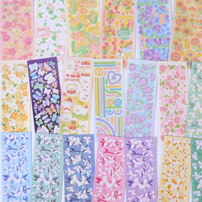 Bộ 12 Sticker Dễ Thương Dán Trang Trí Sổ Tay