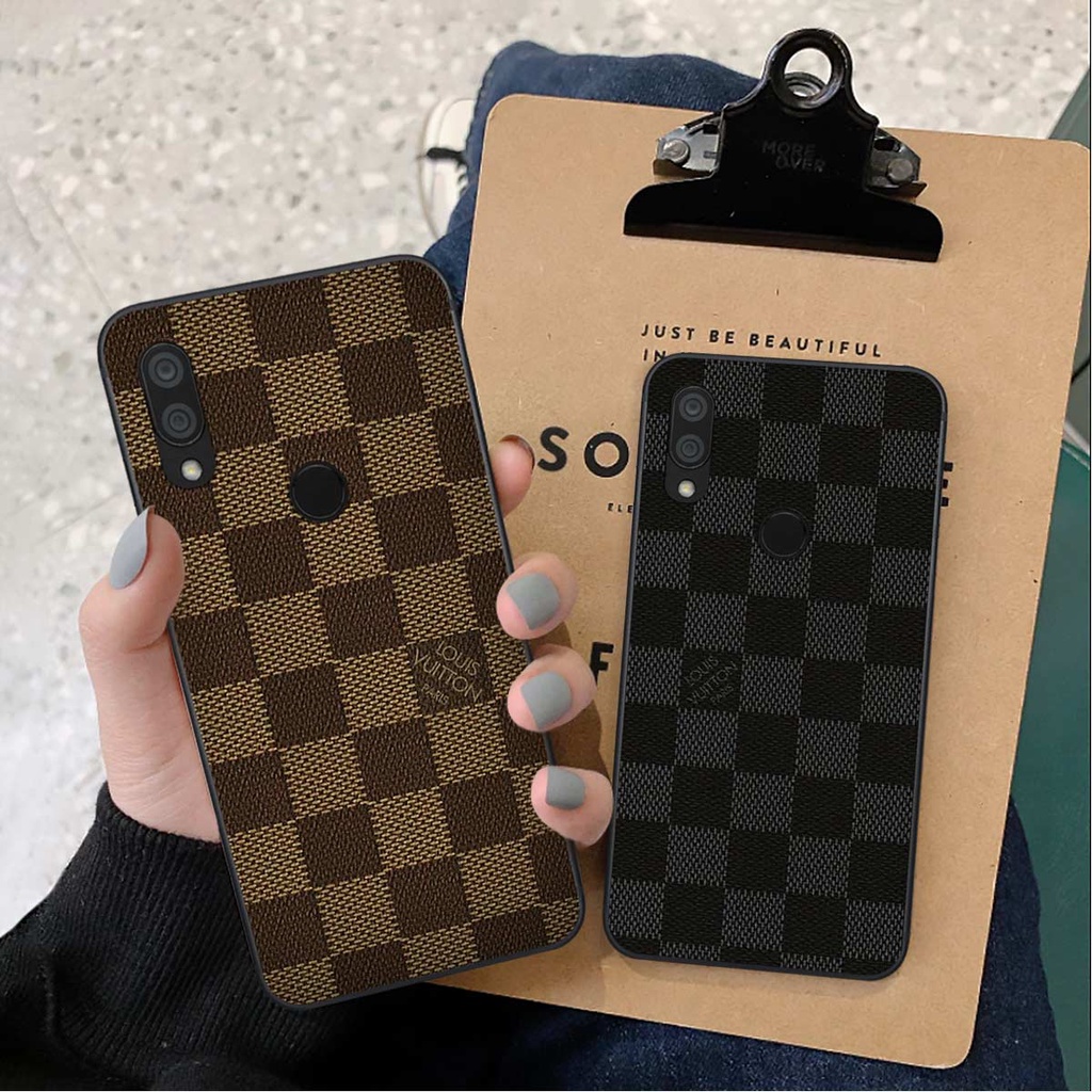 Ốp lưng Xiaomi Redmi 7 hình caro, thời trang hàng hiệu cao cấp, vỏ ốp rẻ đẹp