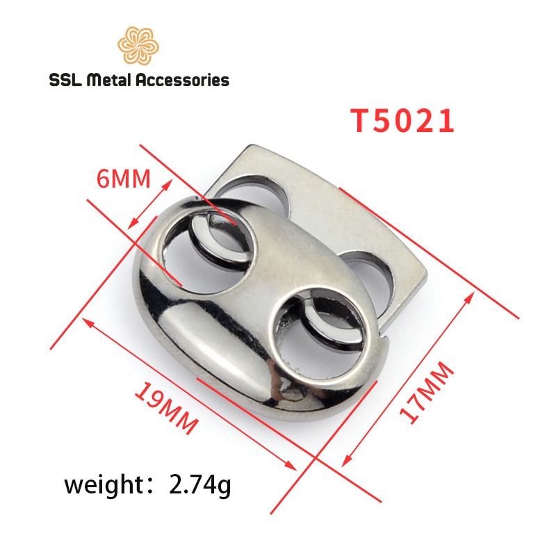 Set 5 nút chặn kim loại thời trang mới dành cho áo khoác, hoddie, sweater - T50