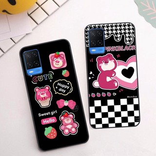 Ốp lưng Oppo A54 - A55 - Ốp Oppo in hình Caro&Bear dễ thương, Hottrend - Chất liệu TPU cao cấp