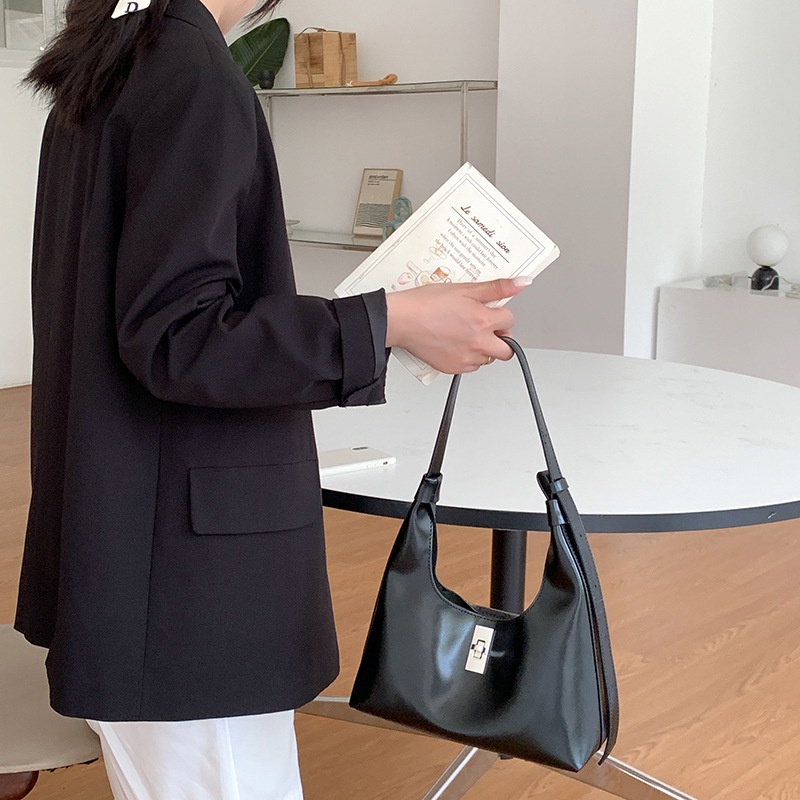 Túi Xách Đeo Vai / Kẹp Nách Kích Cỡ Lớn Đơn Giản Thời Trang Hàn Quốc 2023 Cho Nữ