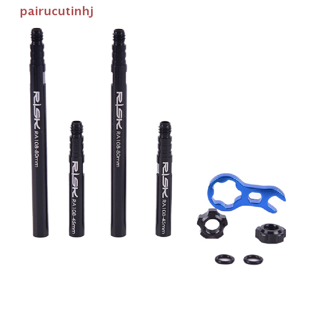 Set 2 Ống Nối Dài Van Presta Kèm Cờ Lê Vặn Lõi Bên Trong Xe Đạp