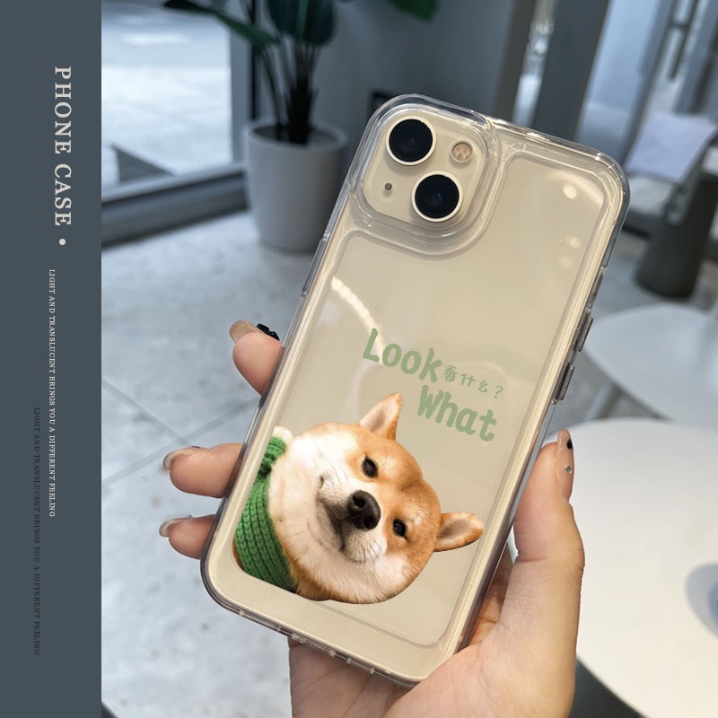 Ốp Điện Thoại DecoPhone Acrylic tpu acrylic Hình Cún Cho iphone 6 6s 7 8 plus x xs max se 11 12 13 14 15 pro max plus