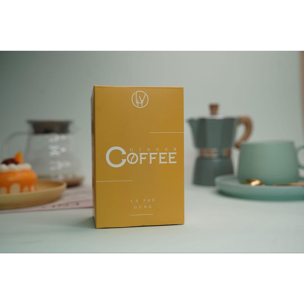 Cà Phê Gừng Giảm Cân Hộp 20 Gói - Ginger Coffee Chính Hãng