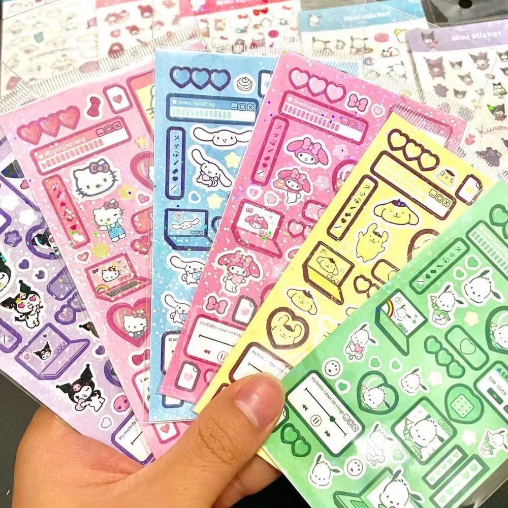 Nhãn Dán Trang Trí Hình Cô Gái Guka Sanrio Hoạt Hình Sáng Tạo