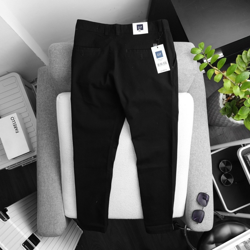 Quần dài kaki gap nam công sở from slim fit ống côn chất vải co dãn mềm mịn