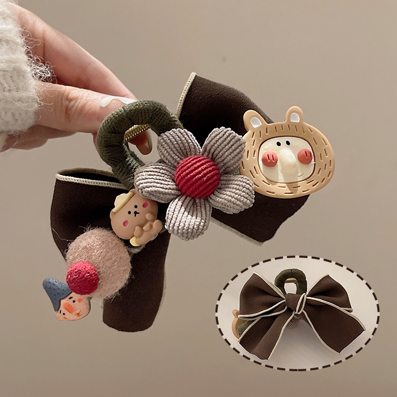 Kẹp Tóc Hình Nơ Cỡ Lớn Dễ Thương Chất Lượng Cao Cho Nữ