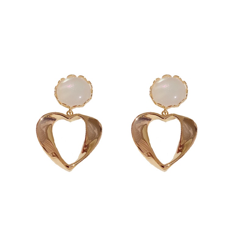 Bông Tai Hình Trái Tim Rỗng Nhẹ Thời Trang Cao Cấp 2023 Dành Cho Nữ