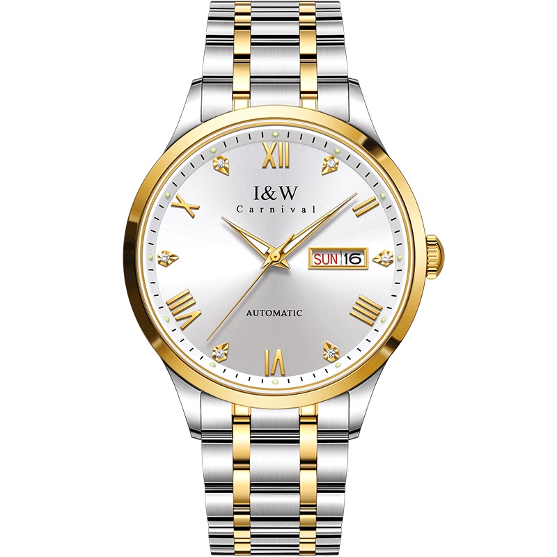 Đồng hồ nam chính hãng IW Carnival IW679G-1 Kính sapphire,chống xước,Chống nước BH 24 tháng,Máy cơ,Dây kim