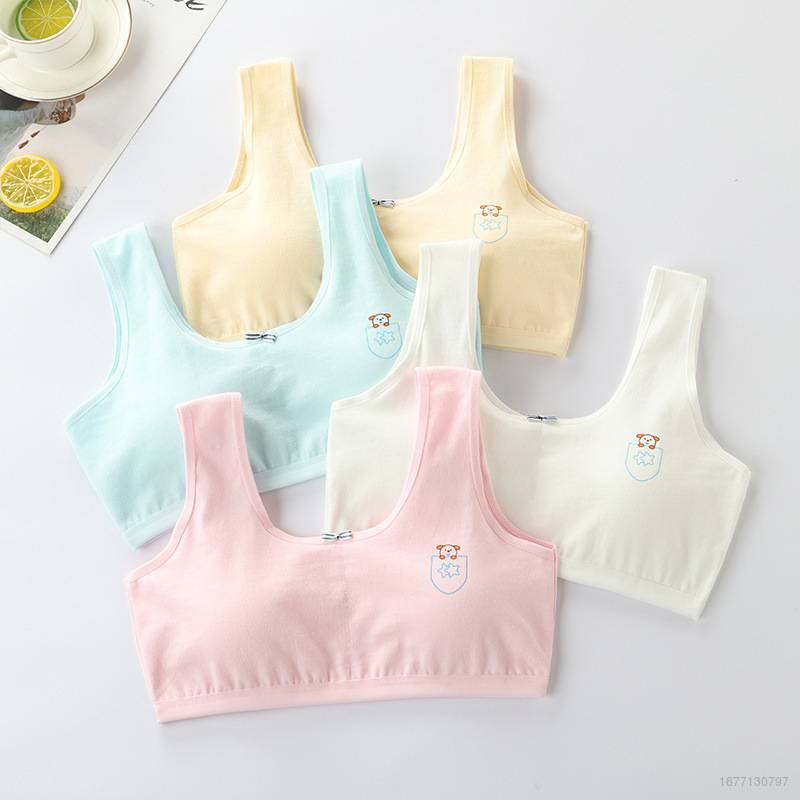 Áo lót vải cotton Không Tay Dành Cho Bé Gái 8-9 - 12-16 Tuổi