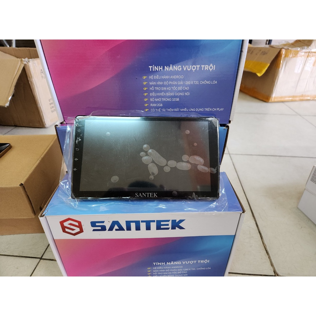 Màn Hình Android Chip 8 Nhân Ram 2Gb,Rom 32GB Hãng Santek chính hãng