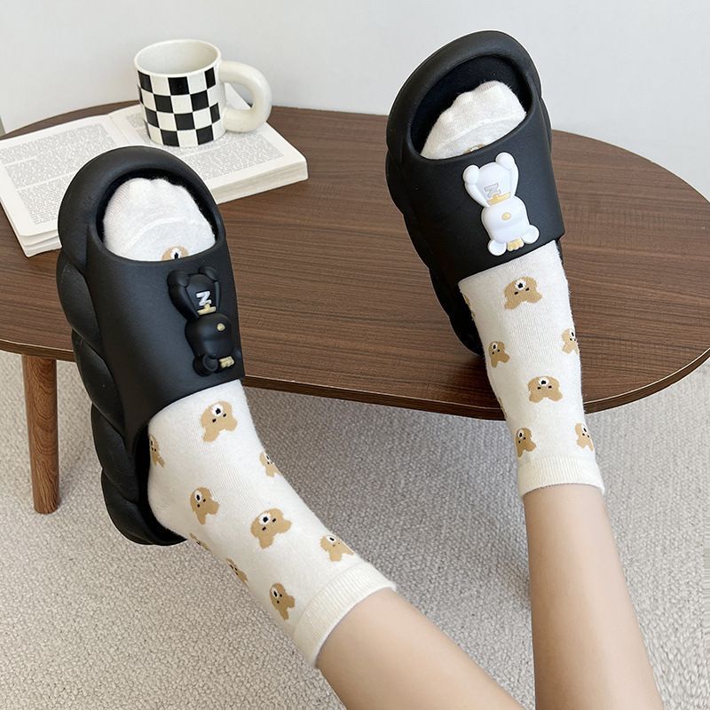 Dép Sandal Đế Mềm Chống Trượt Hình Gấu Thời Trang Mùa Hè Cho Nữ Mã 41