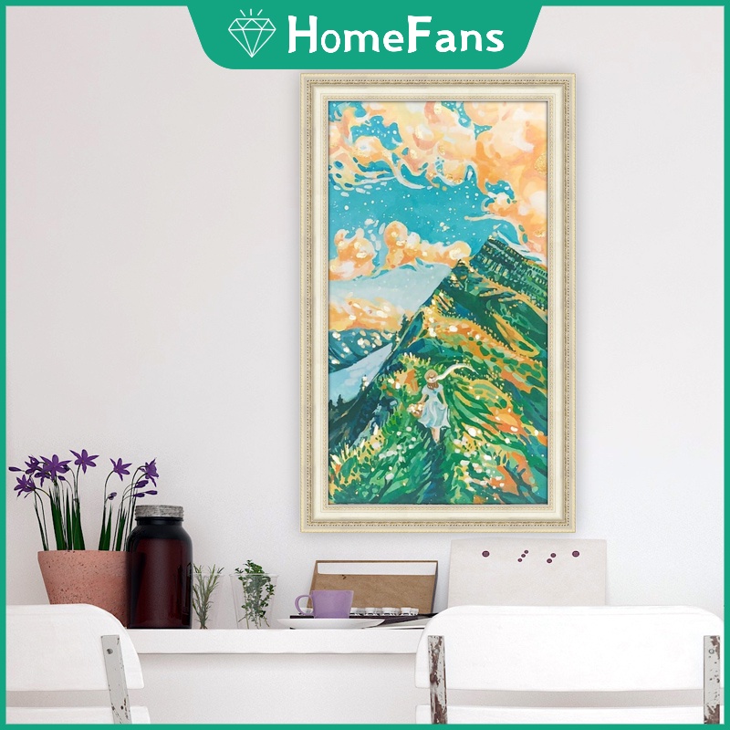 Bộ Tranh Đính Đá 5D Tự Làm Hình Phong Cảnh Kích Thước 30x50cm / 40x70cm