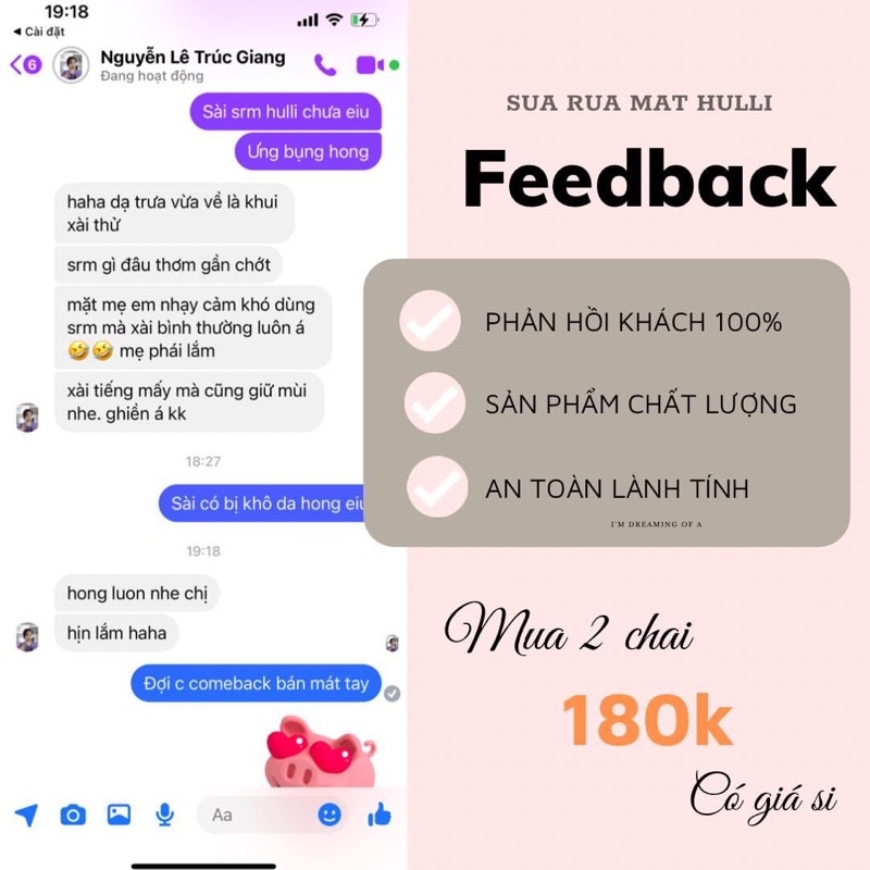 SỮA RỬA MẶT HULLI
