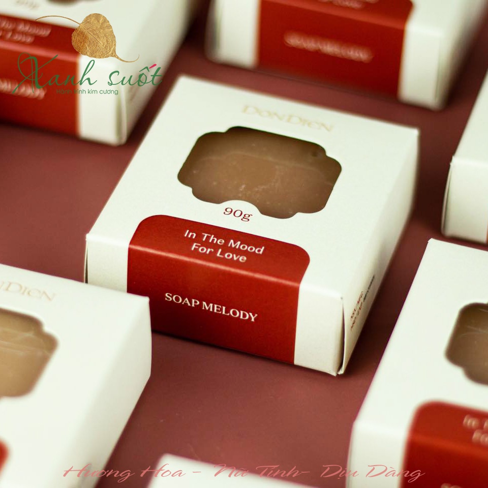 [Đồn Điền] Xà Bông Thủ Công- Melody Soap- Hương Thơm Tự Nhiên, Thư Giãn - Natural Blossom Handmade Soaps [xanh Suốt]