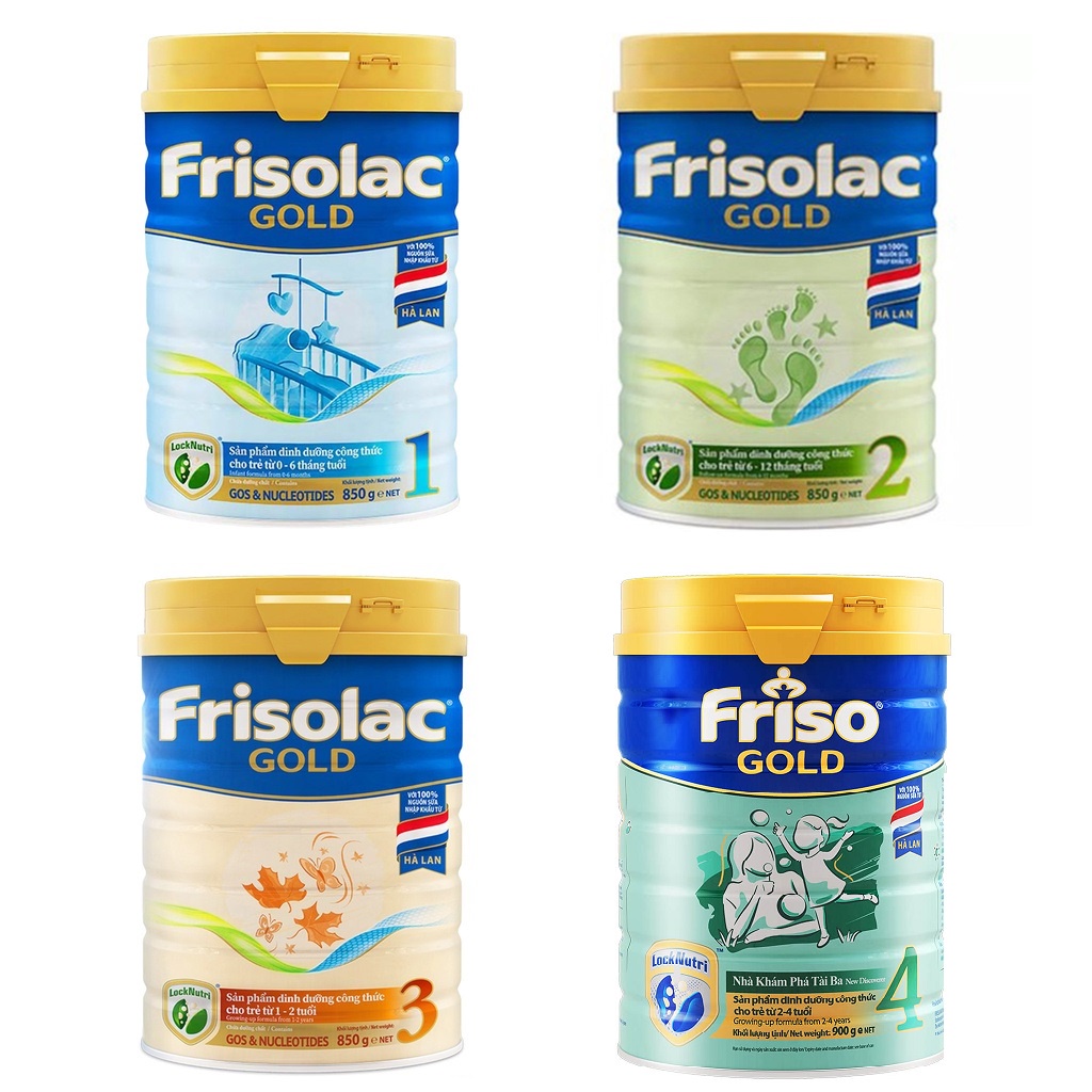 Sữa Frisolac gold 1/2/3/4 850g [HSD mới nhất]