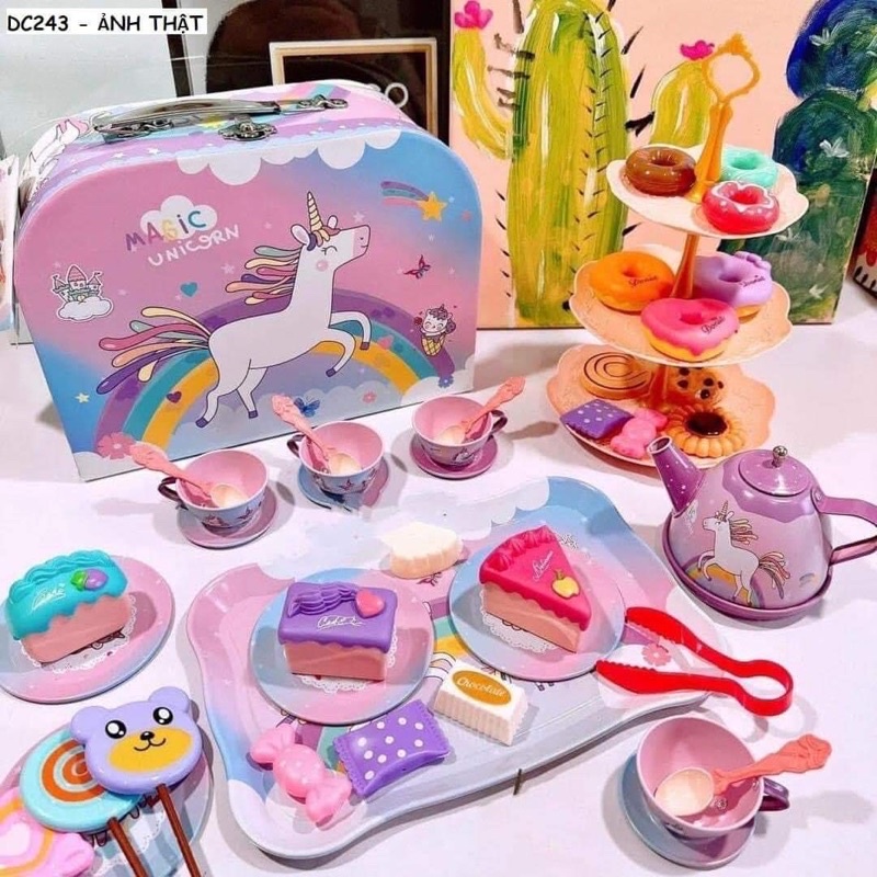 VALY ĐỒ CHƠI - BỘ TRÀ BÁNH PONY CHO BÉ