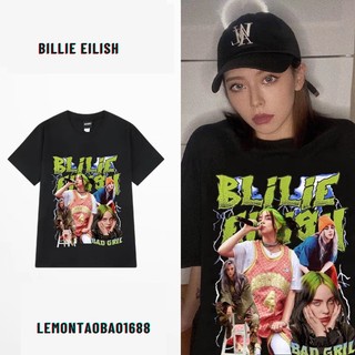 Áo Phông BillieElish- HB03 Cộc Tay Dáng Rộng Nam Nữ Có Sẵn
