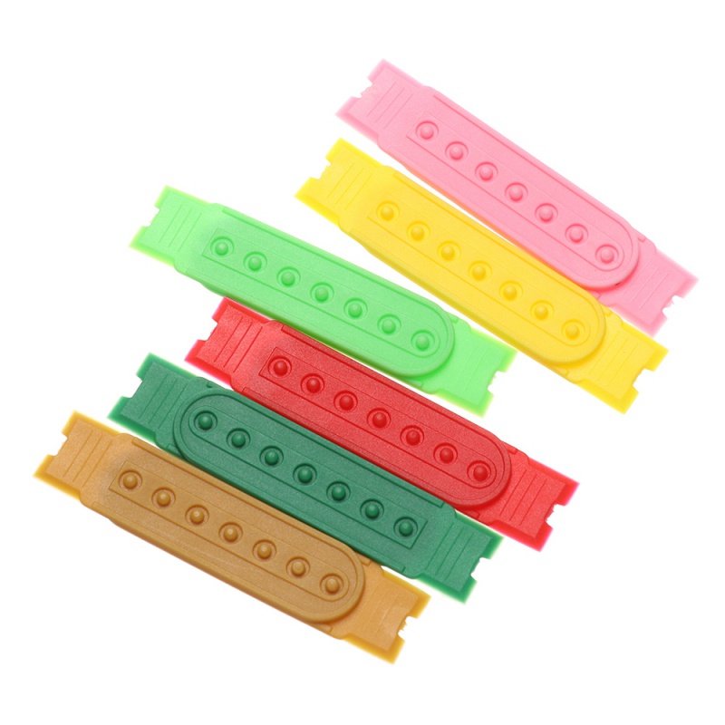 5 set dây khóa bấm 7 lỗ gài mũ lưỡi trai nhiều màu tùy chọn