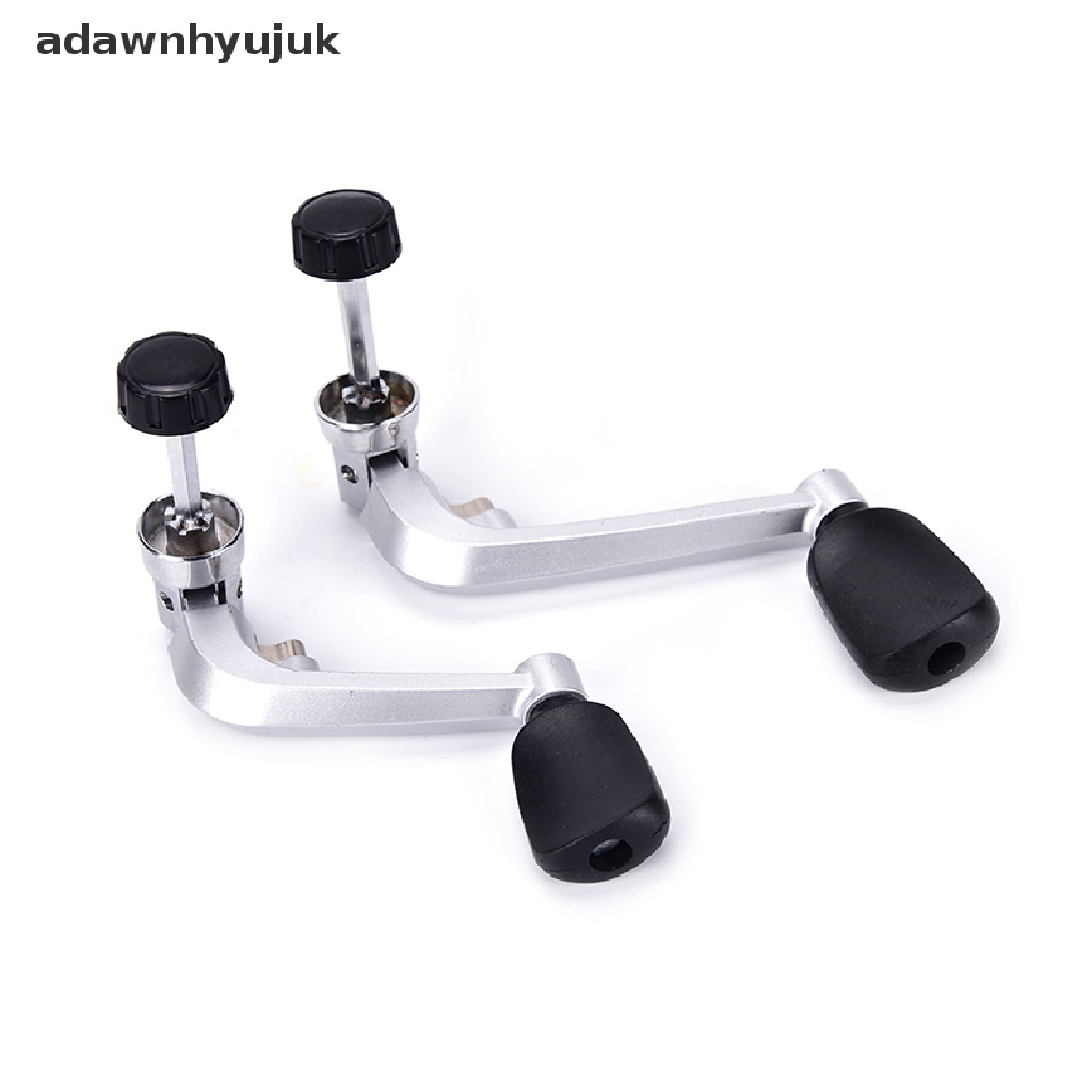 Adawnhyujuk Tay Quay Máy Câu Cá Bằng Nhựa Cứng Màu Đen