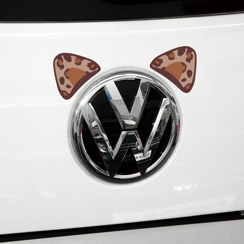 Trang trí ngoại thất xe ô tô Decal dán ô tô dễ thương - Sticker Dán Xe Ô Tô , Decal hình thú cưng dán ô tô dễ thương
