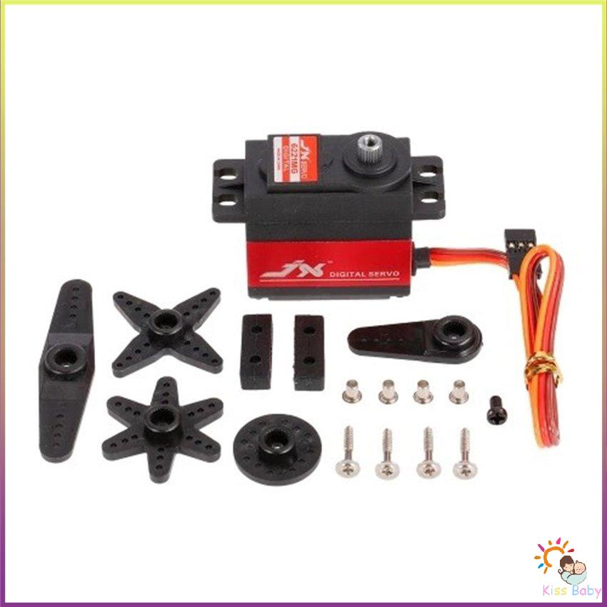 Jx Pdi-6221 4.8-6V 0.16Sec/60° Servo kỹ thuật số Mô-men xoắn 20.3Kg cho xe 1/10 1/8 Rc [R/18]