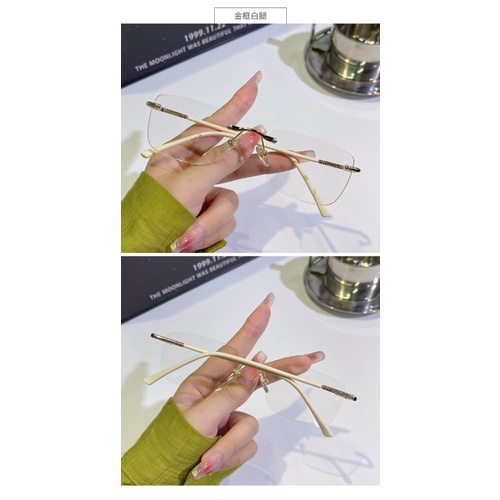 Kính Mát Gọng Kim Loại Cao Cấp Chống Ánh Sáng Xanh Hàng Mới Dành Cho Nam Và Nữ