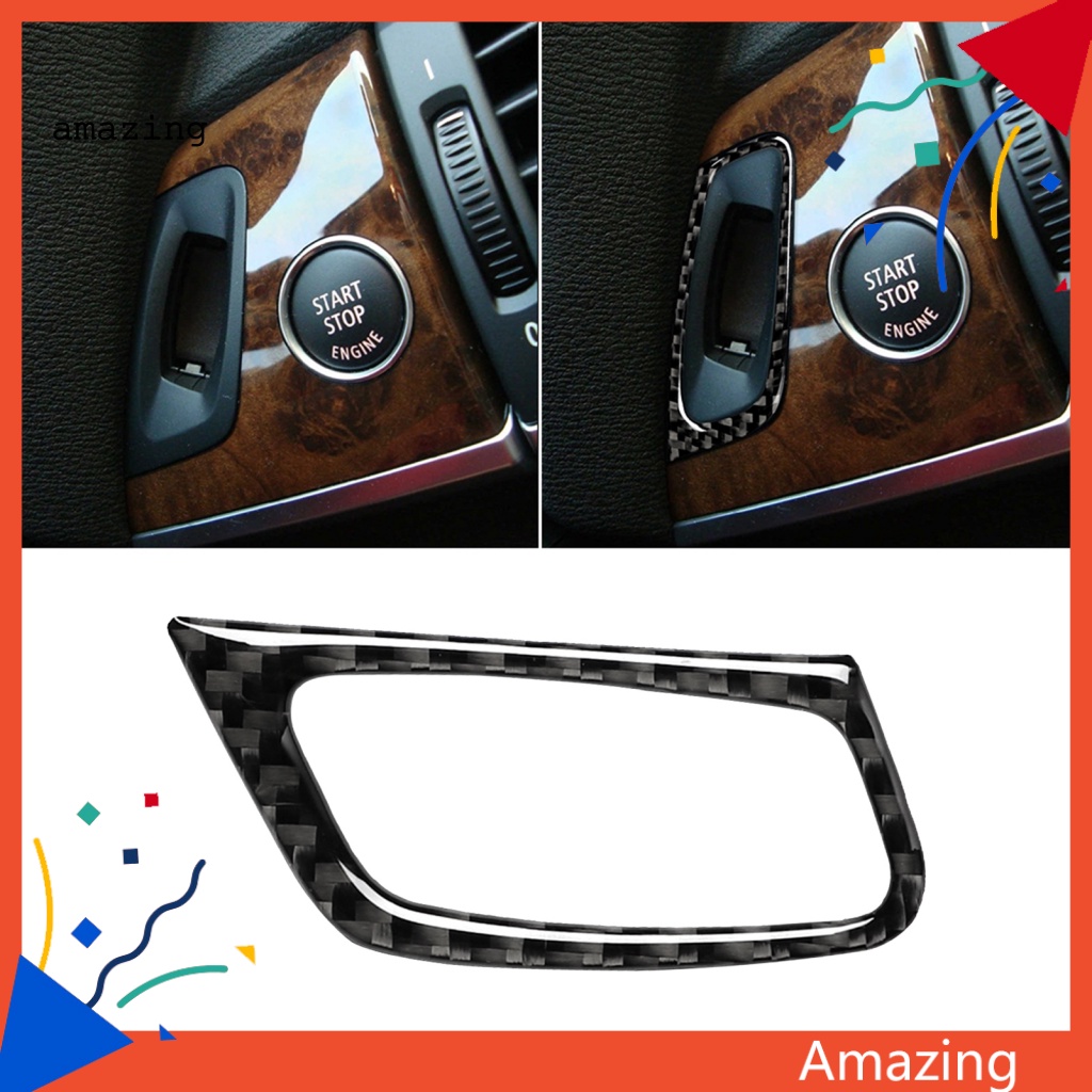 Sticker Sợi Carbon Dán Bảo Vệ Lỗ Khóa Trái / Phải Cho Xe Hơi BMW E70 E71 X5 X6 2009-2013