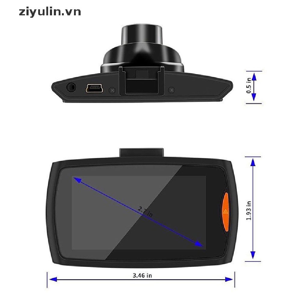 Máy Quay Hành Trình ziyulin 1080P HD Hỗ Trợ Tầm Nhìn Ban Đêm Cho Xe Hơi