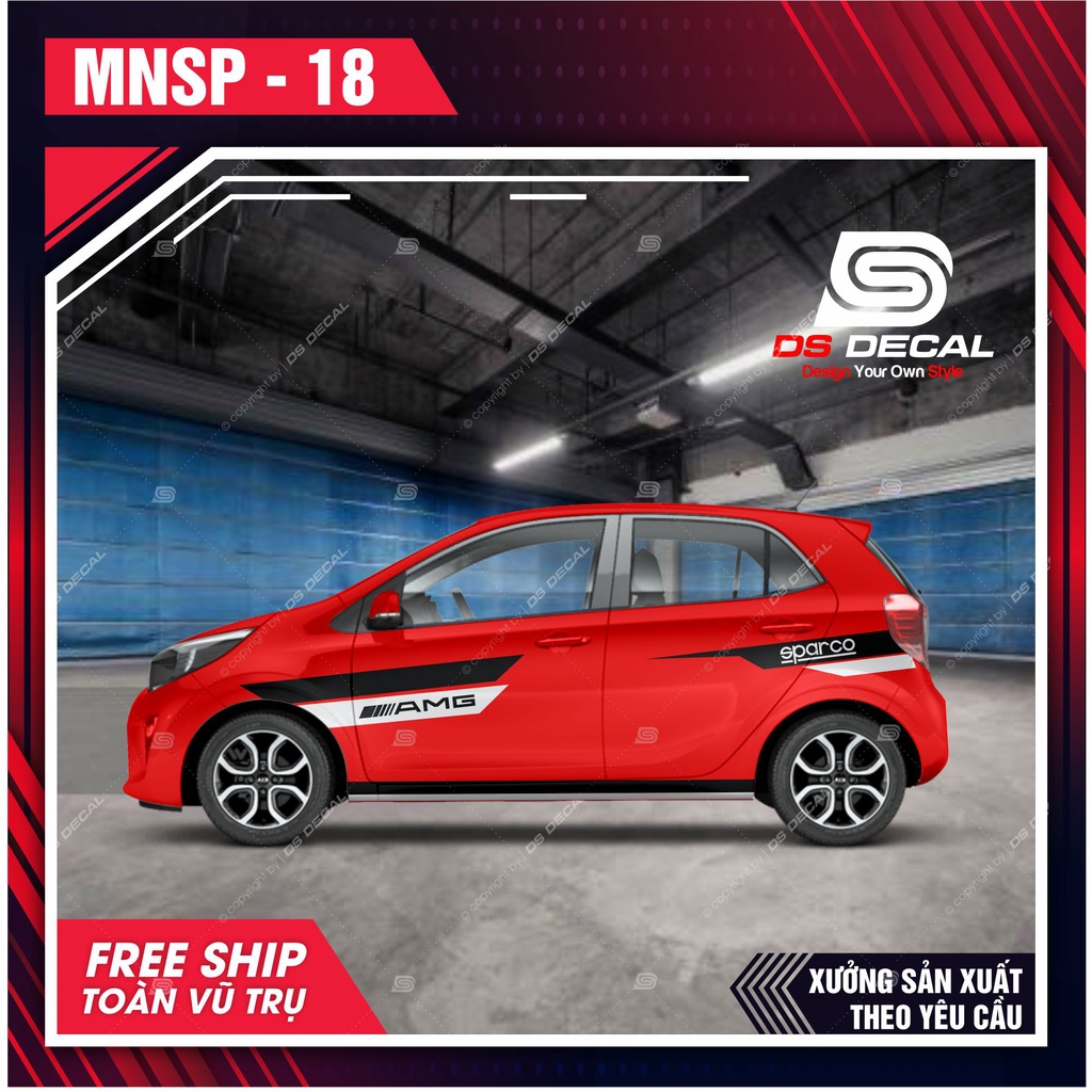 Tem dán xe ô tô Kia Morning - 18 - decal dán xe ô tô - DS Decal