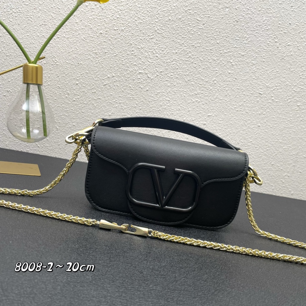 Túi đeo chéo nữ da thật thời trang cao cấp Valentino thiết kế tối giản, sang trọng