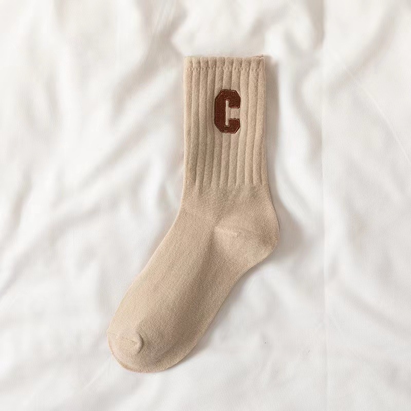 Vớ cotton Cổ Vừa Thoáng Khí Màu Sắc Đơn Giản Thời Trang Xuân Thu Cho Nam Và Nữ