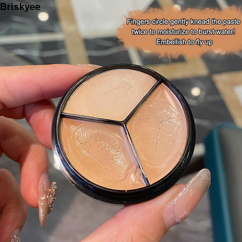 🎶Bảng Kem Che Khuyết Điểm 3 Màu Che Phủ Quầng Thâm Mắt Và Mặt Chuyên Nghiệp