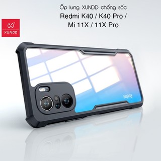 [Hỏa Tốc HCM] Ốp lưng XUNDD Redmi K40 / K40 Pro / Mi 11X / 11X Pro - Mặt lưng trong, Viền TPU, Chống sốc
