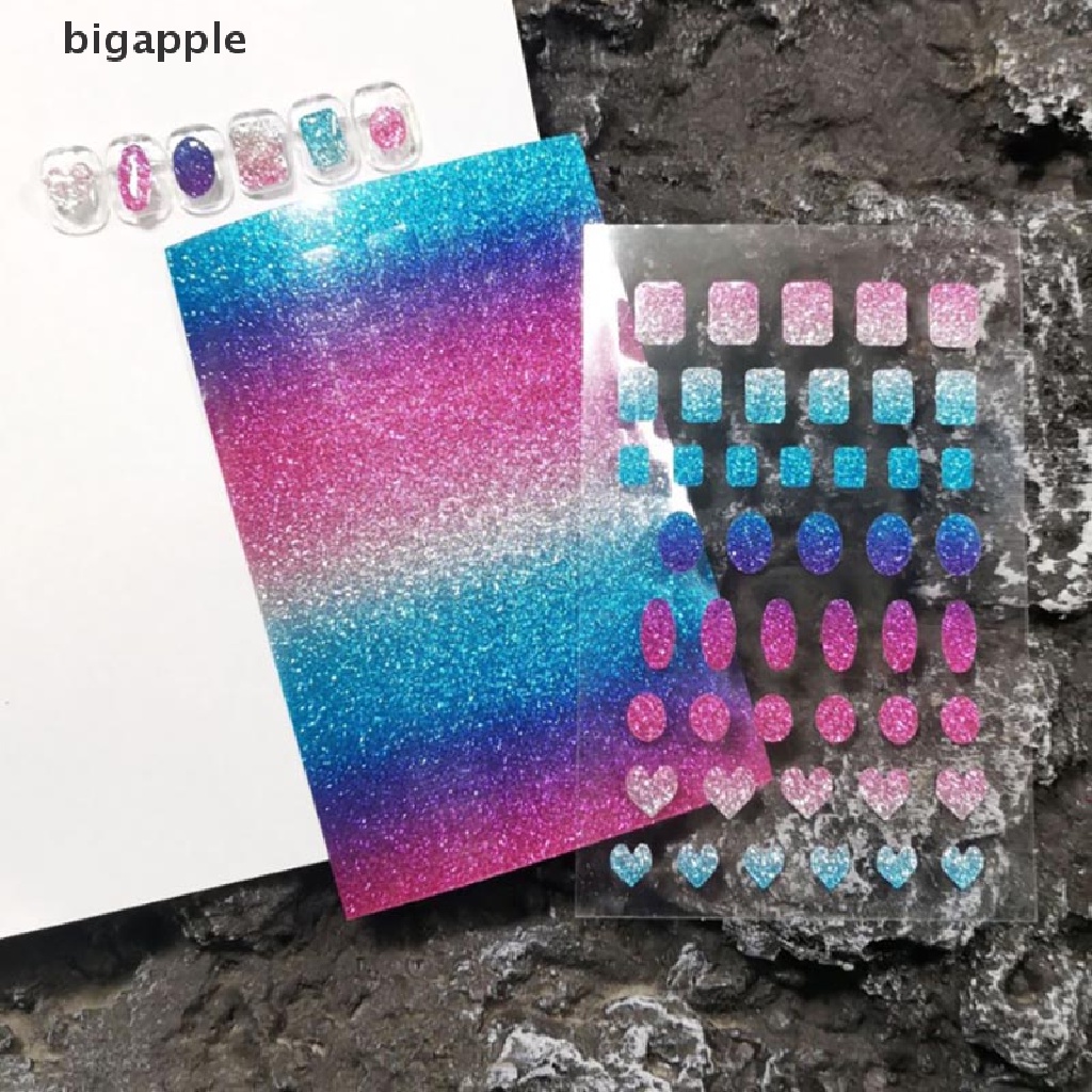 1 Tờ Đề Can Dán Móng Tay Nghệ Thuật Màu Laser