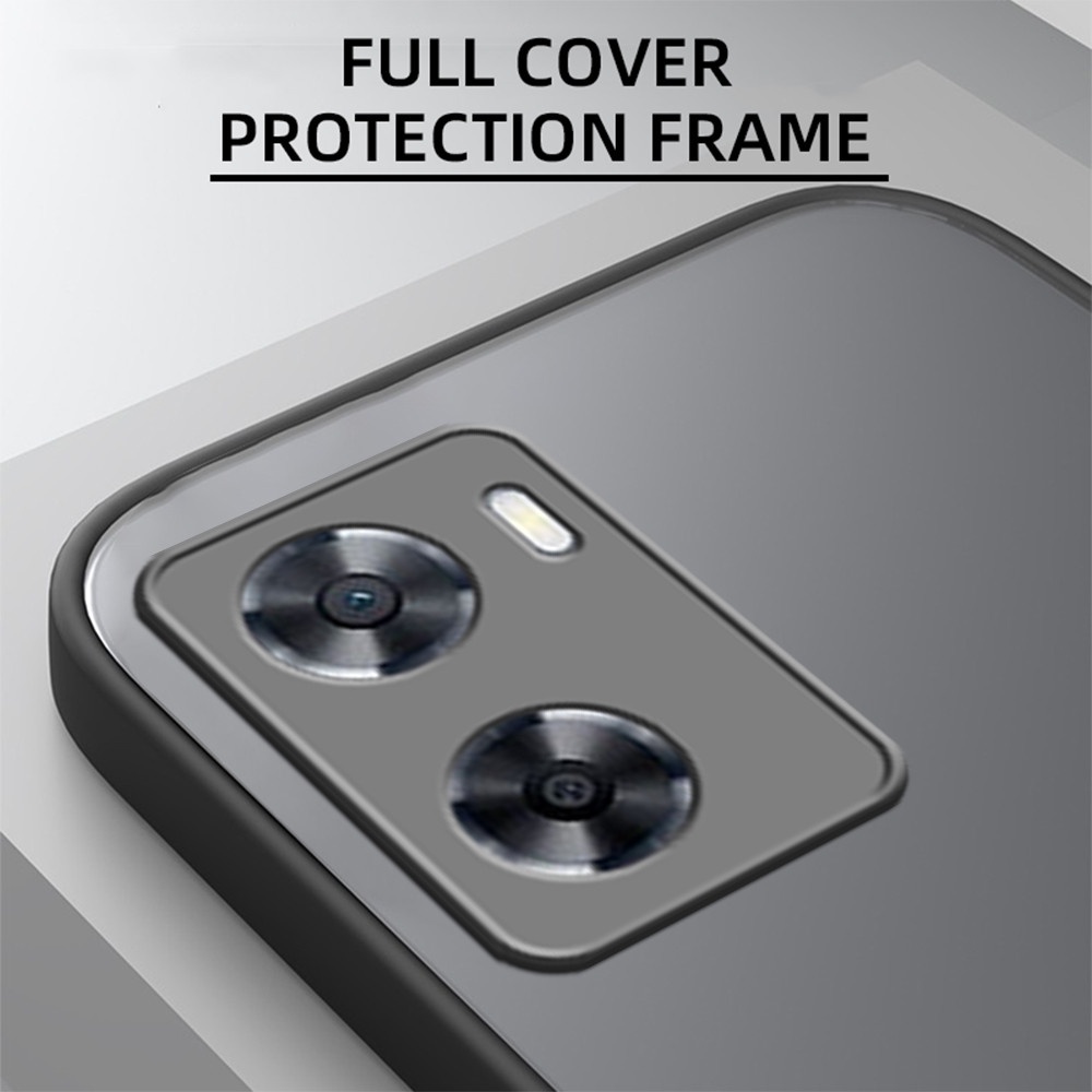 Ốp Điện Thoại Trong Mờ Chống Sốc Kiểu Camera Cho Oppo A57 CPH2387 Opo A57s A77 A57e 4G A 57 s OppoA57