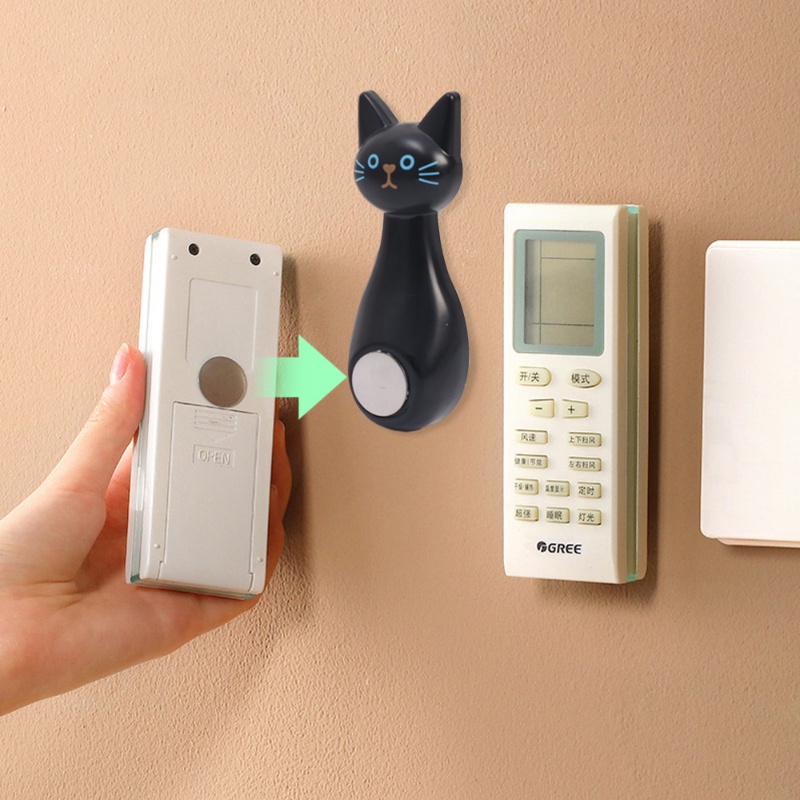 Giá Đỡ Hấp Thụ Mạnh Tiết Kiệm Không Gian Xoay 360 Độ° Giá Đỡ Điều Khiển Từ Xa Gắn Tường Chống Thất Lạc Hình Mèo Dễ Thương Tiện Dụng