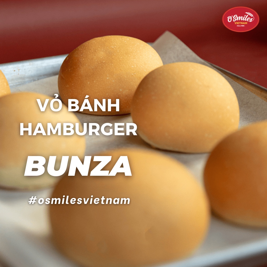 Combo 3 Hamburger Bunza O'Smiles 420g/túi/6 bánh