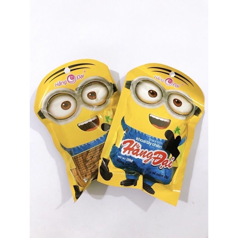 Snack khoai tây chiên minion Hằng Đại 52k/ bịch 30 gói