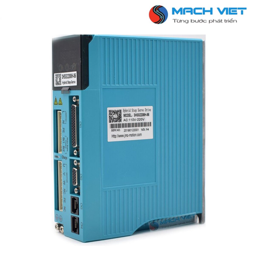 Bộ động cơ Hybrid Servo 3 phase JMC 12Nm 86J12156EC-1000 và Driver 3HSS2208H
