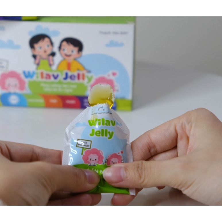 2 Hộp Thạch Táo Bón Wilav Jelly BiCare