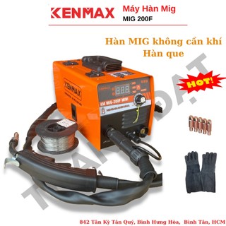 Máy hàn mig 2 chức năng Kenmax 200F, máy hàn mic không dùng khí tặng cuộn dây hàn mig không khí