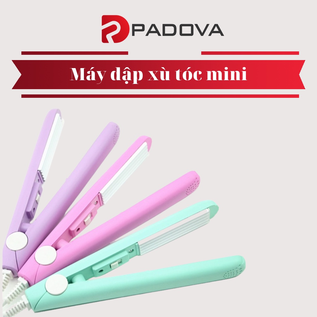 Máy Bấm Dập Xù Tóc Mini Tạo Nếp Tóc Tiện Dụng, Hàn Miệng Túi Đa Năng PADOVA 9231