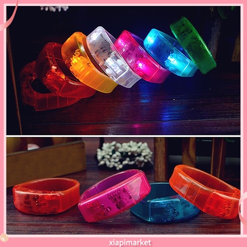 Vòng Tay Đèn LED Phát Sáng Điều Khiển Bằng Giọng Nói Thời Trang Unisex