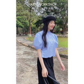 Áo kiểu thắt nơ lưng sau Back Bowtie Top Maxy Workshop