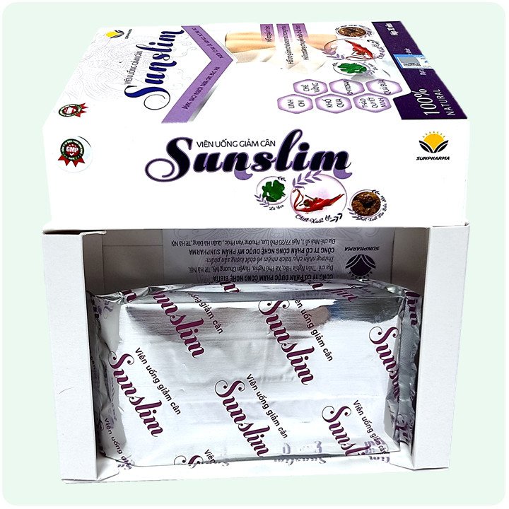Viên Uống Giảm Cân Sunslim Hỗ Trợ Chuyển Hóa Chất Béo, Giảm Cholesterol Trong Máu, Giảm Béo Nhanh, An Toàn Và Hiệu Quả