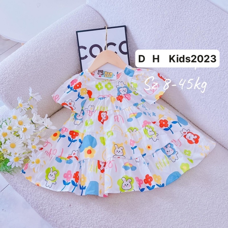 Váy Bé Gái Hoạ Tiết Xinh Dễ Thương