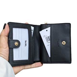 VÍ COACH C2862 SNAP WALLET MÀU ĐEN